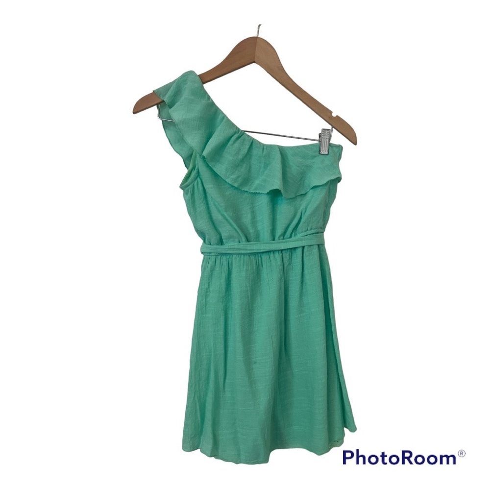 Mint off the shoulder dress - small